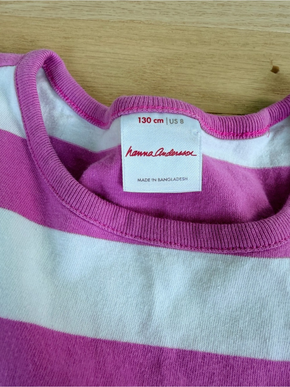 Hanna Andersson Strawberry Mixie Pocket Dress Pink Girls Size 8 130 - Picture 2 of 4